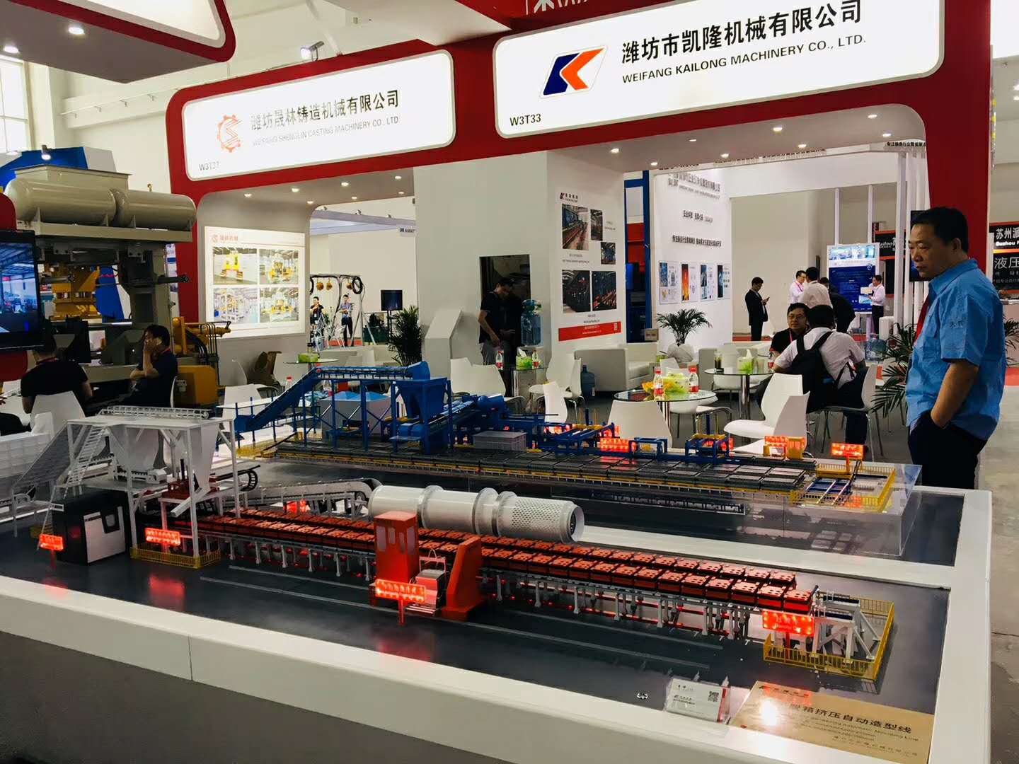 Automatic Foundry Sand Casting Machine High Ability For Compaction Sand