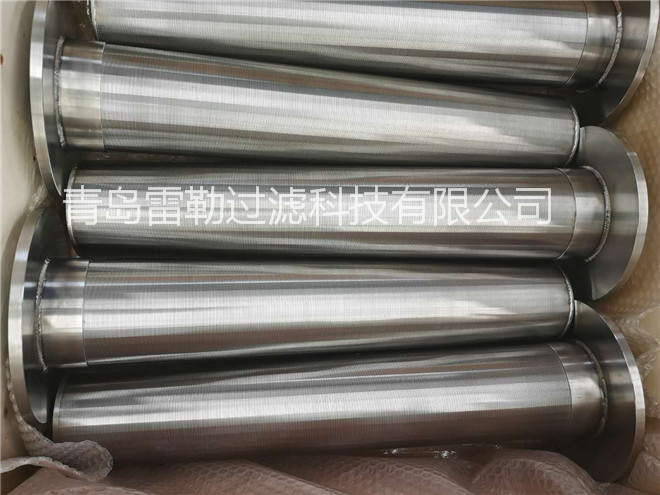 Titanium Wedge Wire Strainer , Wedge Wire Screen Filter 200 Micron Length 890mm