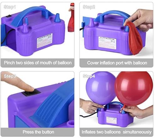 Electric Air Balloon Pump,Decoration, Party, Sport,Gifts,2 Balloon Tying Tools,balloon air pump,electric air balloon pum