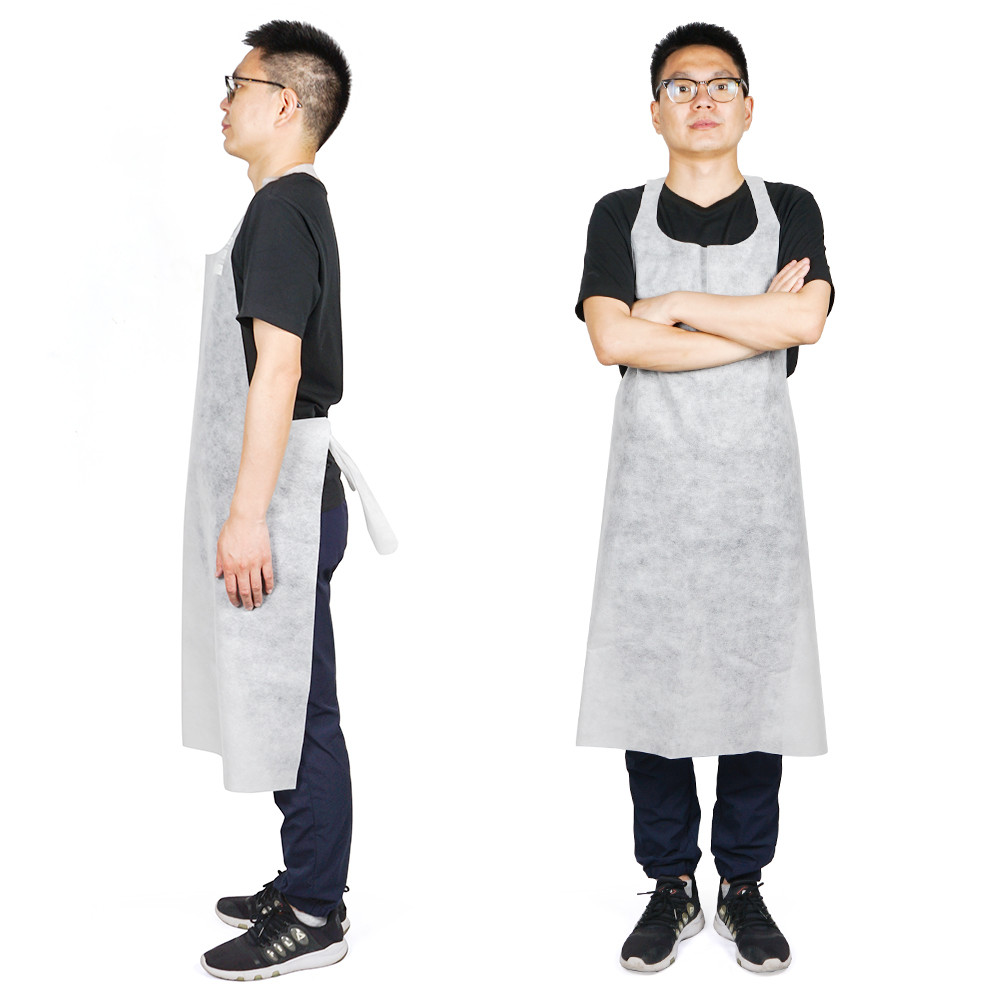 Sleeveless Disposable Medical Aprons Protective PP Waterproof