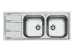 Stainless Steel Kitchen Sink With Drainboard Rust Resistant Durable