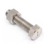 DIN931 A2 70 Stainless Steel Hex Head Bolts Nuts Carbon Steel Gr8.8