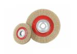 Metal Polishing 8Inch Crimped Brass Coated Steel Wire Wheel Brush