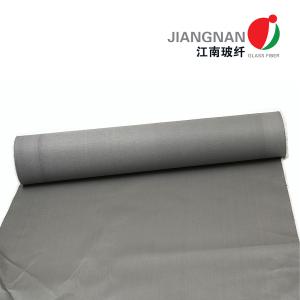 China 0.65mm 700℃ Satinless Steel Wire Reinforced Polyurethane Coated Fiberglass Cloth wholesale