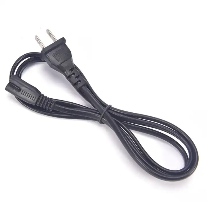 XianDa customized 250V 10A 2 Pin long pc Wire Extension Power cable supplies dyrerEU Universal ac 360 tv Power Cord