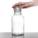 Wide Mouth Amber Glass Medicine Bottles Bulk For Pill Chemical Reagent 250ml