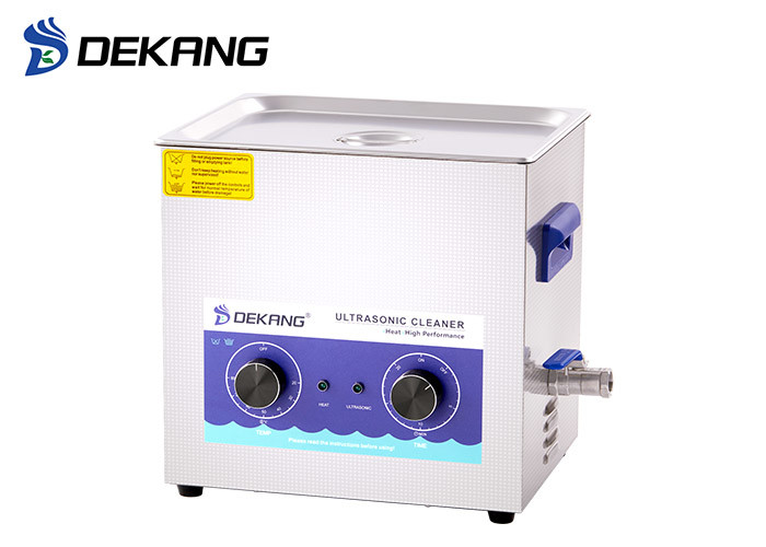 SUS 304 Stainless Steel Ultrasonic Cleaning Equipment 10 Liter 240W Heating And Timing