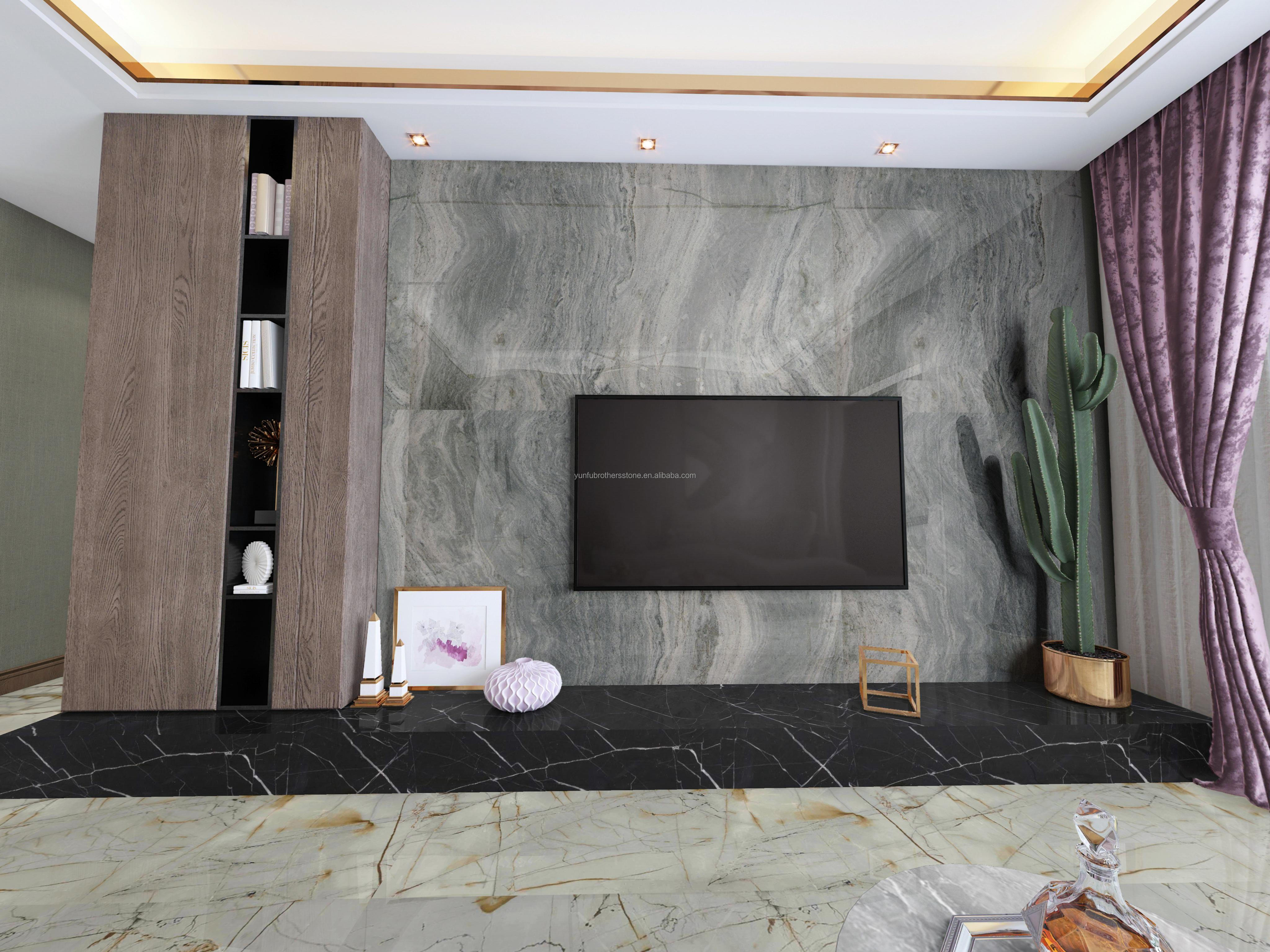 Modern Natural Stone Marble Floors Wall Tiles in Honed Finish for Hotel Upgrade 2024