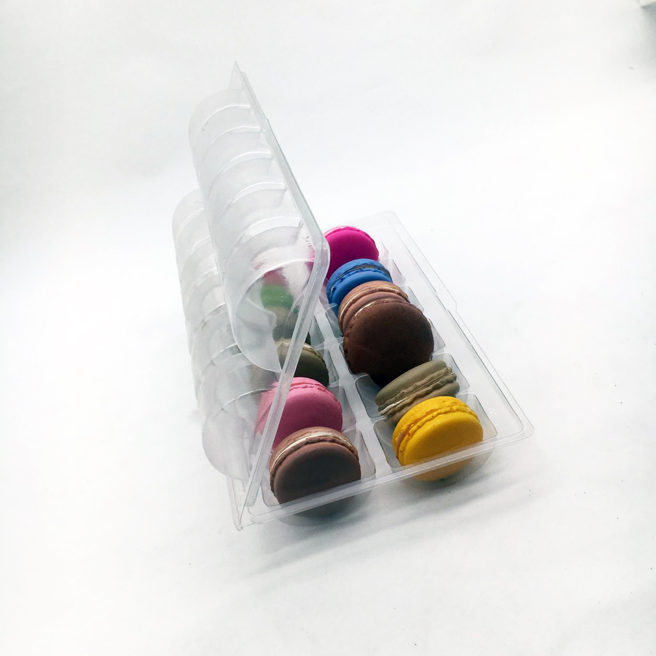 12pcs clamshell blister macaron box packaging macaron display tray macaron tray wholesale