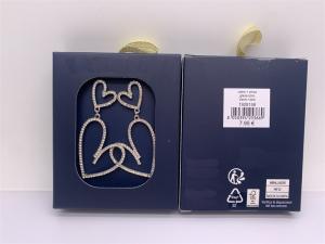 China Durable Alloy Heart Drop Earrings , Handmade Women'S Fashion Earrings wholesale