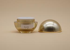 China Spherical Cosmetic Cream Containers Gold Color Volume 30g 50g OEM Available wholesale