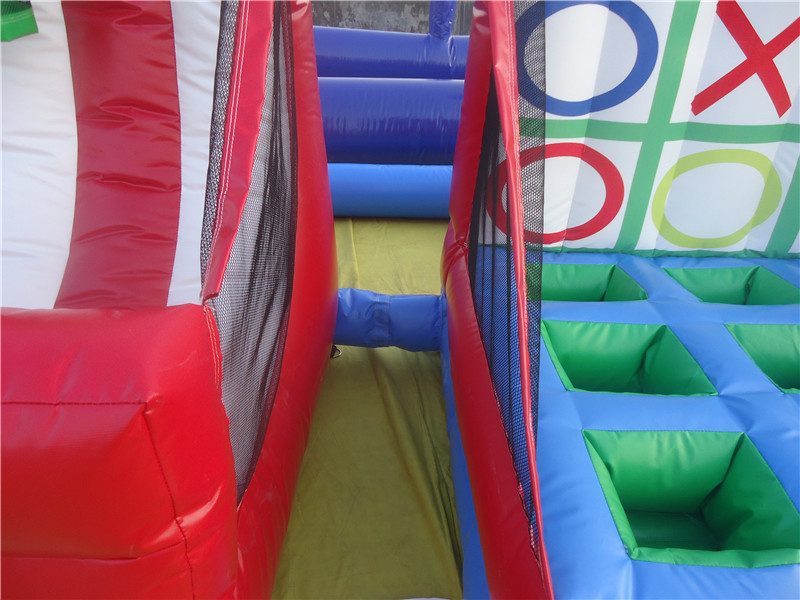 Digital Printing Cartoon Obstacle Course For Kids 0.55 mm PVC Tarpaulin