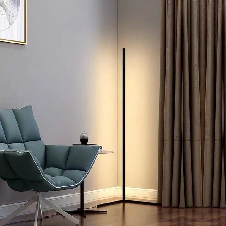 Hot Wholesale Colorful Remote Control Corner Led Floor Lamp For Home Bedroom