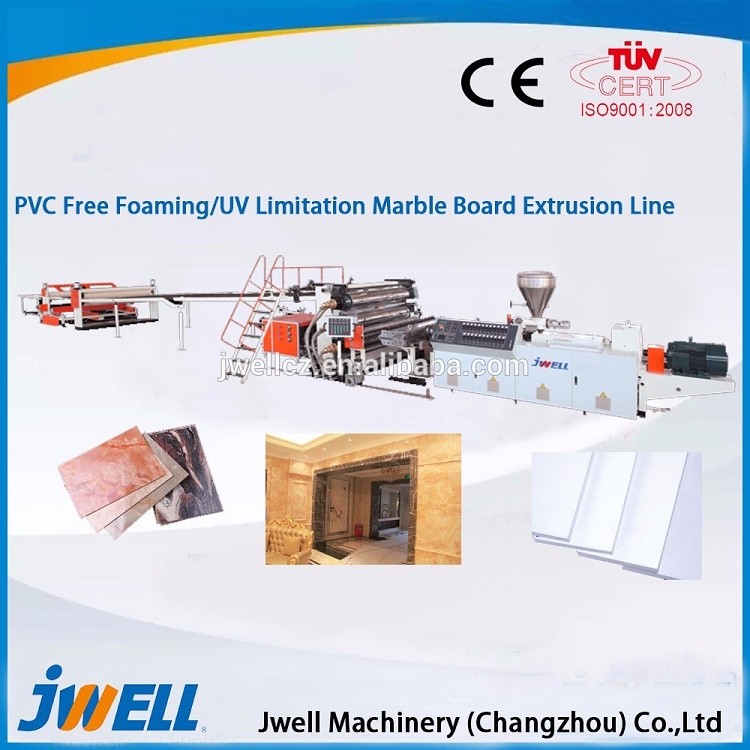 UV Coated PVC Imitate Artificial Marble Board/Sheet Production Line