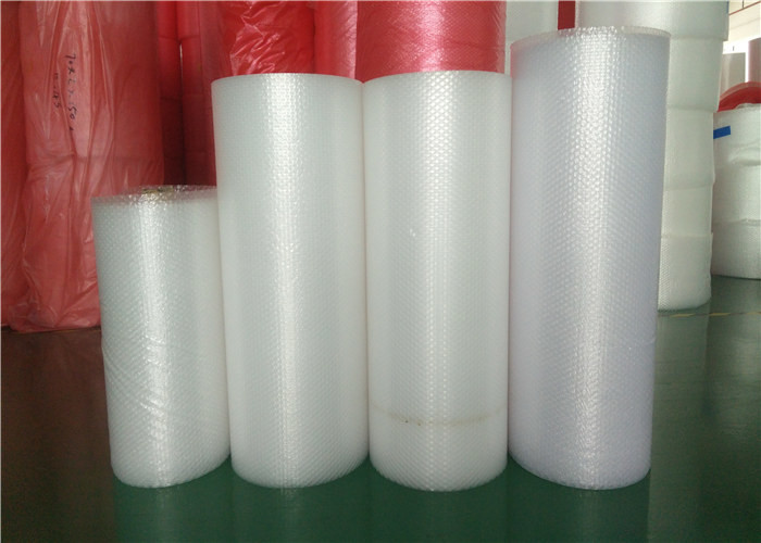 White Shockproof Bubble Packaging Rolls , Air Bubble Cushioning Wrap Rolls