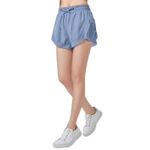 China Oem Factory Manufacturer Custom Logo Workout Gym Jogging Women's Sports Yoga Training Running Shorts wholesale