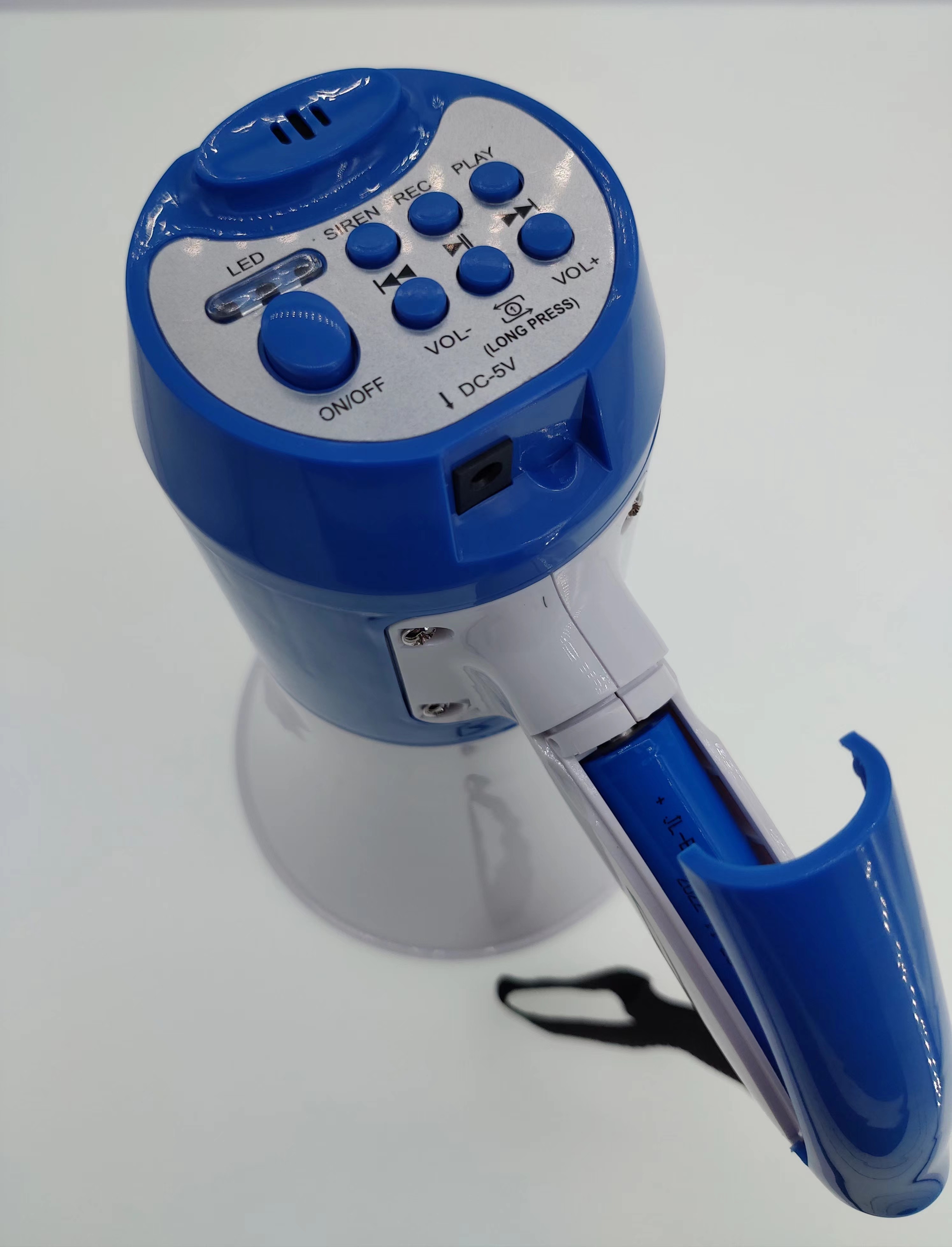 Portable Lithium Battery Hand Held Megaphone With Recorder , Wireless