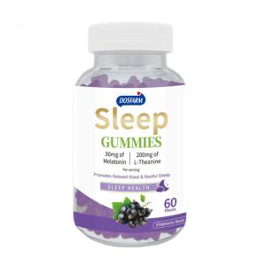 China Customized Sleep Melatonin Healthy Elderberry Gummies Low Fiber Content For Optimal Nutrition wholesale
