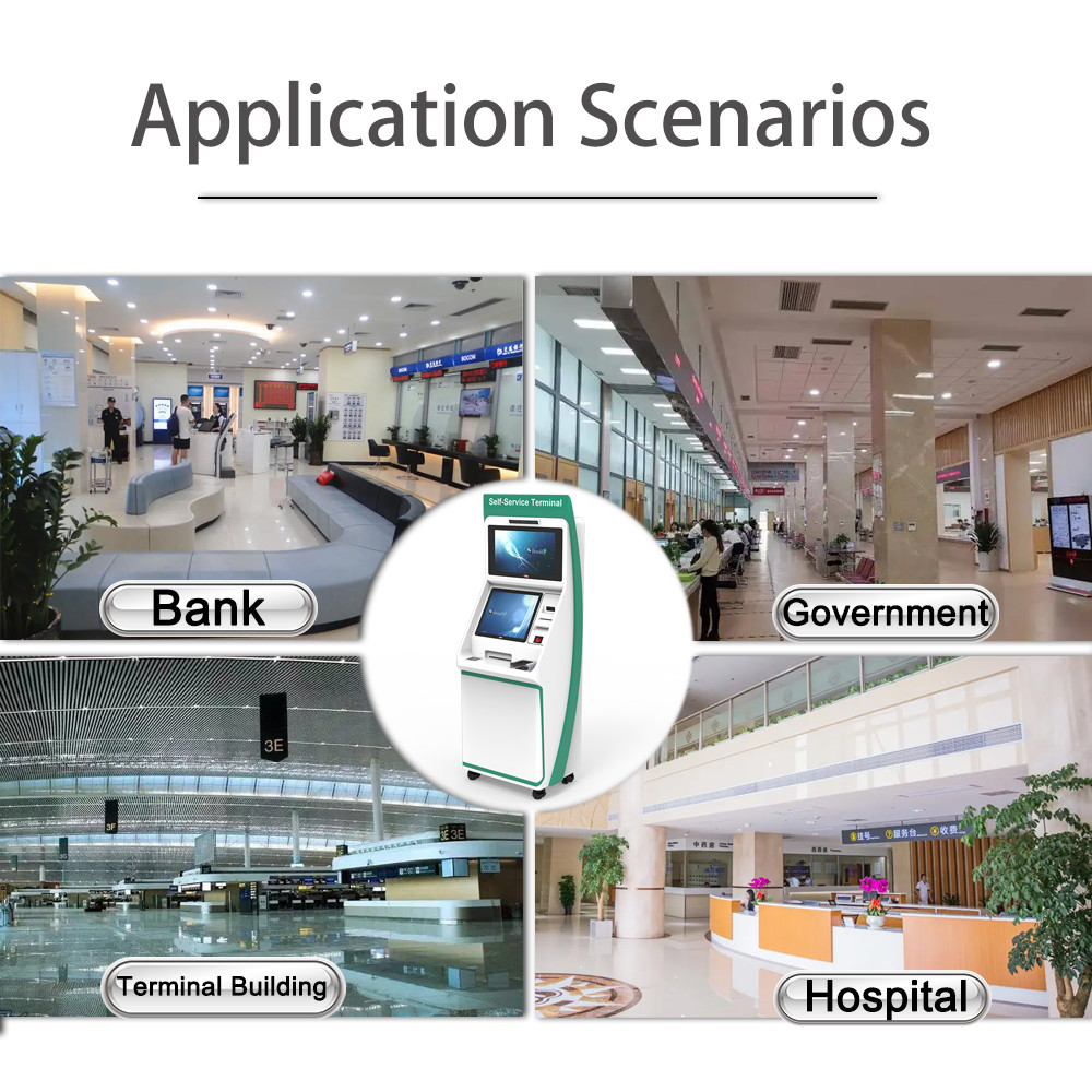 Display Self Printing Kiosk Touch Screen Multifunction Android Touch Screen Kiosk