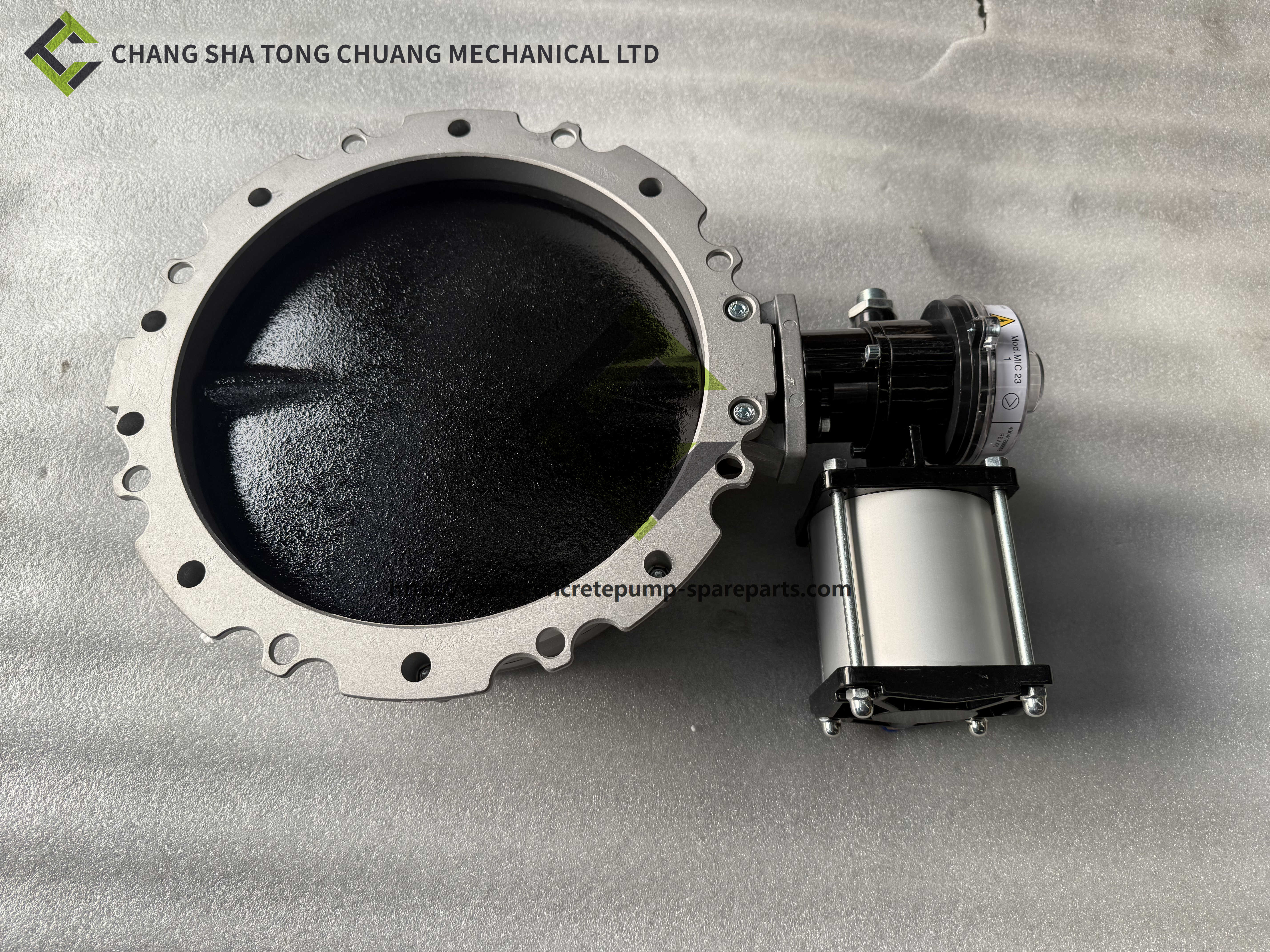 Single Flange Pneumatic Butterfly Valve For Mixing Station V1FS300GBN+CP101+MIC23