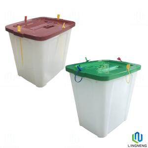 China 60L Election Transparent Plastic Ballot Box Factory Elect Products Election Material wholesale