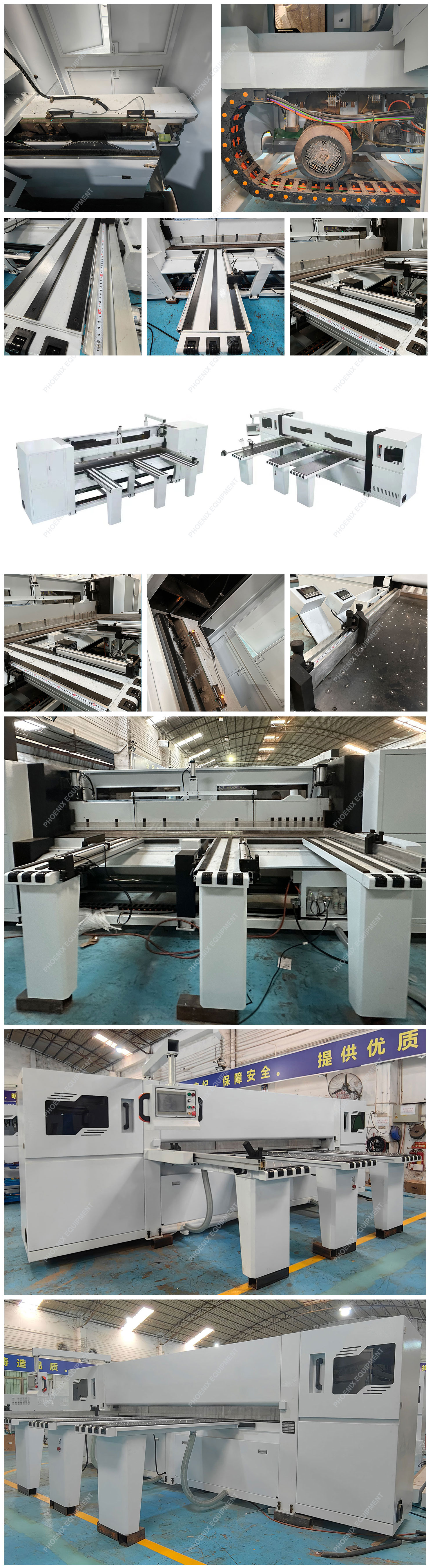 16.5kw Power Computerized CNC Automatic Wood Panel Cutting Beam Saw for Woodworking