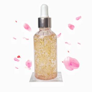 China 24K Gold Rose Petal Serum Anti Aging Glowing Skin Care Boost Face Serum wholesale