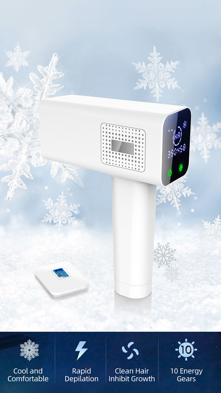 FCC Painless 4CM2 Pulsed Light Ice Cool IPL Permanent Hair Removal