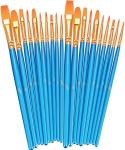Acrylic Painting Watercolor Blue Artist Paint Brushes Set For Body Face Rock