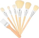 Multi Shaped Wooden Art Brushes Set For Acrylic Oil Watercolor Gouache Painting