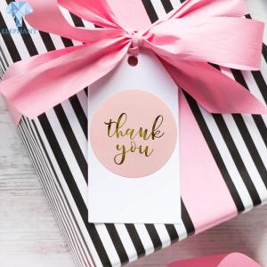 China Synthetic Paper Waterproof Thank You Sticker Roll Flexographic Printing wholesale