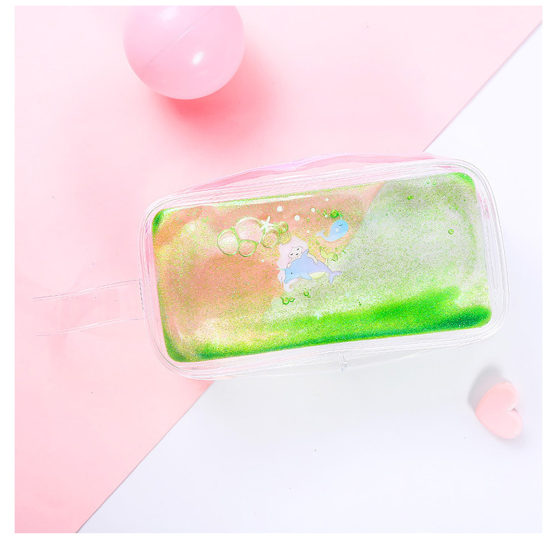 Quicksand Effect Travel Portable PVC Clear Cosmetic Bag