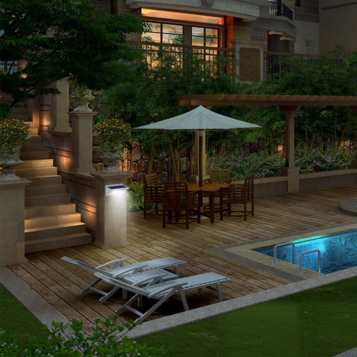 Outdoor Security Led Solar Motion Sensor Wall Lamp with and Professional Manufacture