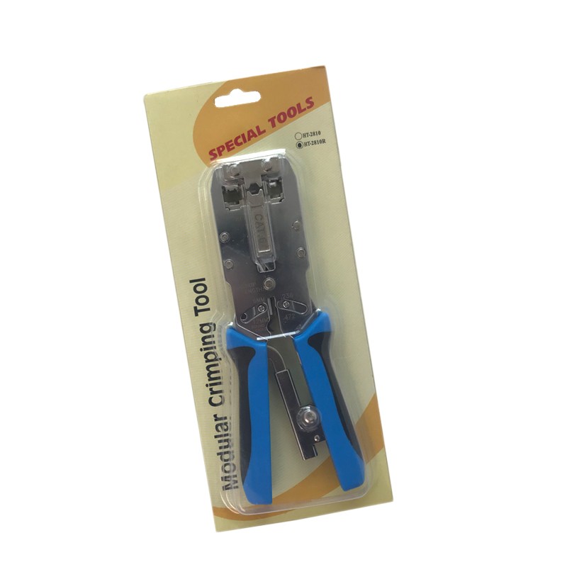 Kico 2810R Multifunctional Pliers Tool Crimping Striping Cutting Tool for RJ45/ RJ11 Cat6/Cat6a