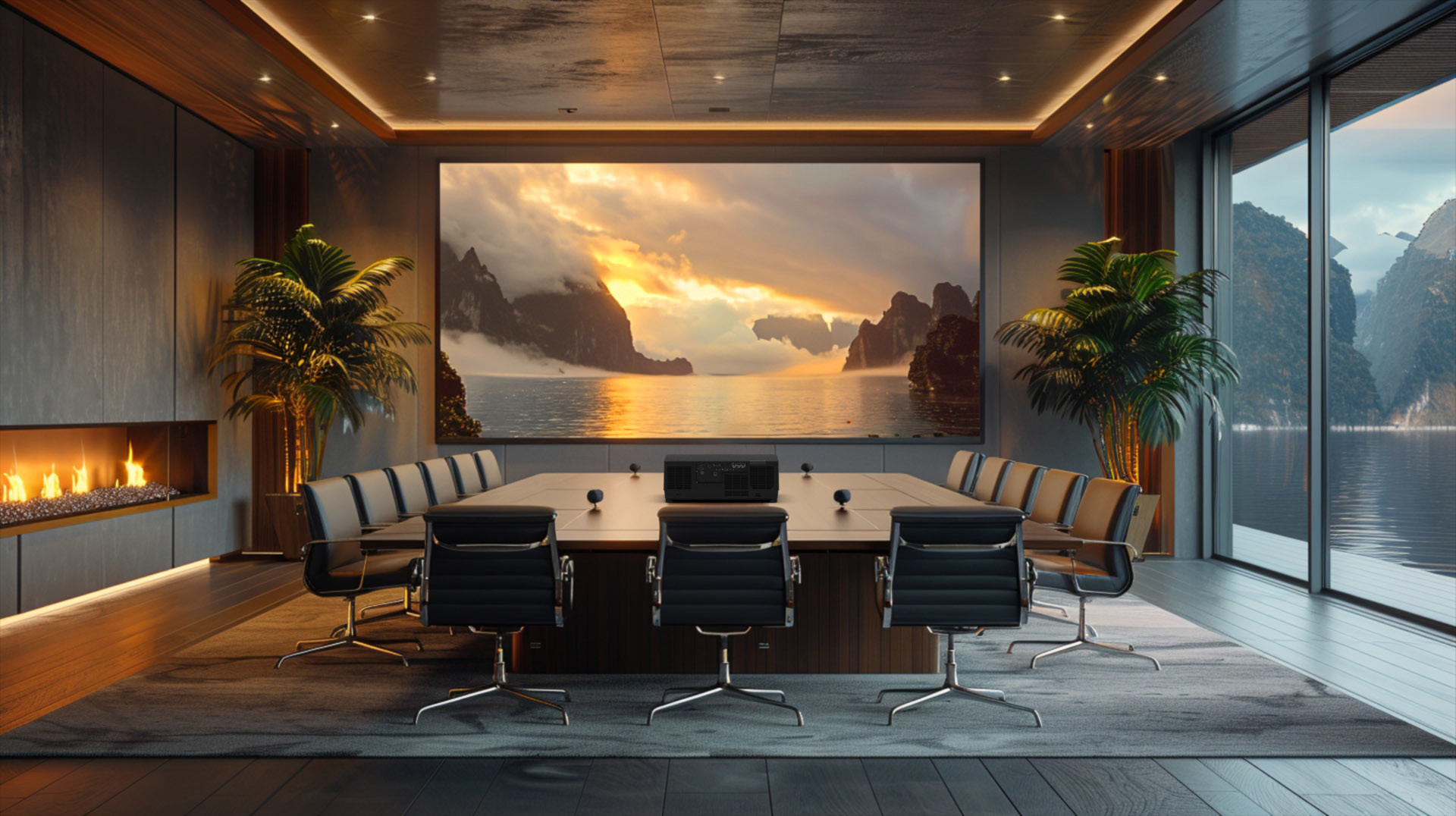 OEM 4k DLP Large Venue Projectors 10000lm For Intergrated Projection