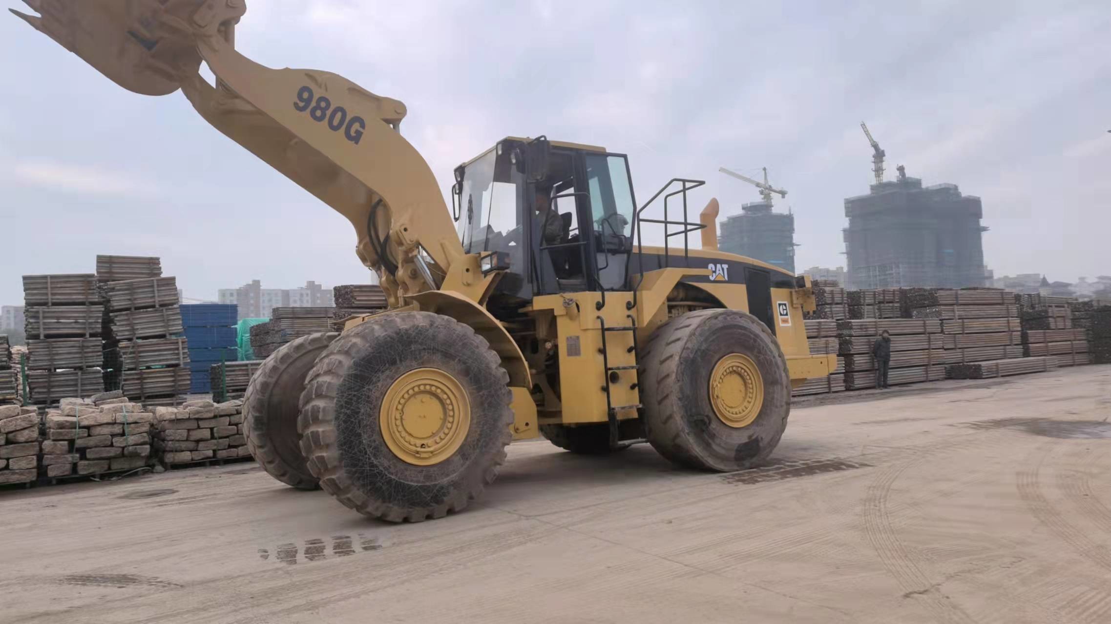 second hand loader 980g Cat Loader Caterpillar 980g Wheel Loader Japan