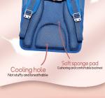Pink Blue School Kids Backpack Zipper Pouch Waterproof Childrens Schoolbag