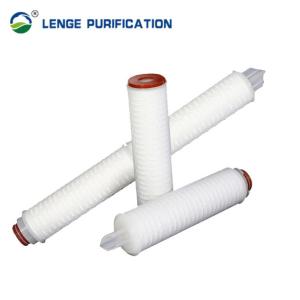 China 30 Inch PES Ss Pleated Filter Cartridge With 0.22um PES Membrane For Eye Drops wholesale