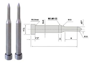 China Alcrona Die Punch Pins SKH51 , Stamping Square Hole Punch Customized wholesale
