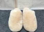 Bedroom Women Sheep Wool Slippers 35-43 European Sizes For Men / Women