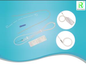 China PE Pigtail Ureteral Stent Blue White Colour Length 15cm 28cm wholesale