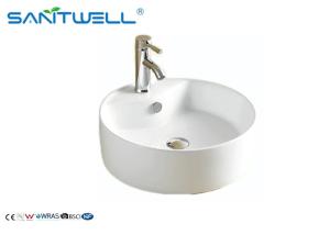 China Round Circle Deep Ceramic Wash Basin Ceramic Art Basin Above Counter wholesale