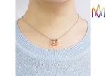 4g Horseshoe A-Z Alphabet Womens Engraved Necklace