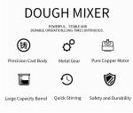 Large Capacity bread mixer machine Commercial Stainless Steel 10L