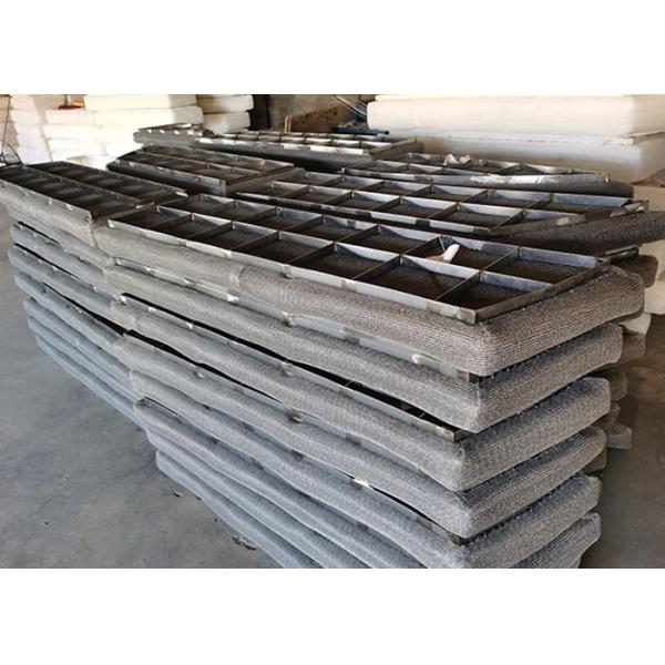 1250x600mm Demister Pad SS304 Scrubber Mist Eliminator Drain Hole At Bottom
