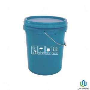 China 5 Gallon Food Grade Plastic Bucket With Handle Customized Color wholesale