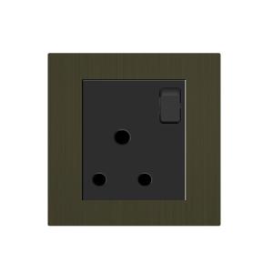 China UK Square Box Socket With 3 Round Holes 15A 250V flame resisting wholesale