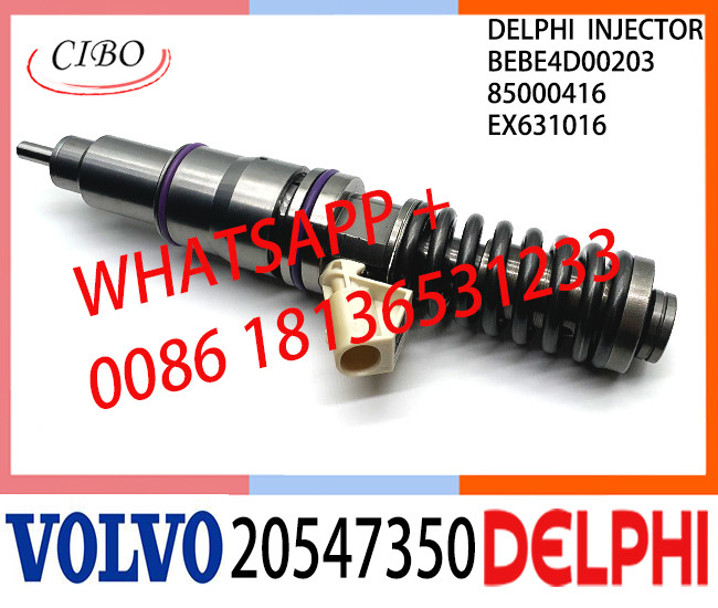 20547350 BEBE4D00203 Common Rail Fuel Diesel Injector BEBE4D00203 20547350 85000416 EX631016 E1 for VOL FH12 TRUCK