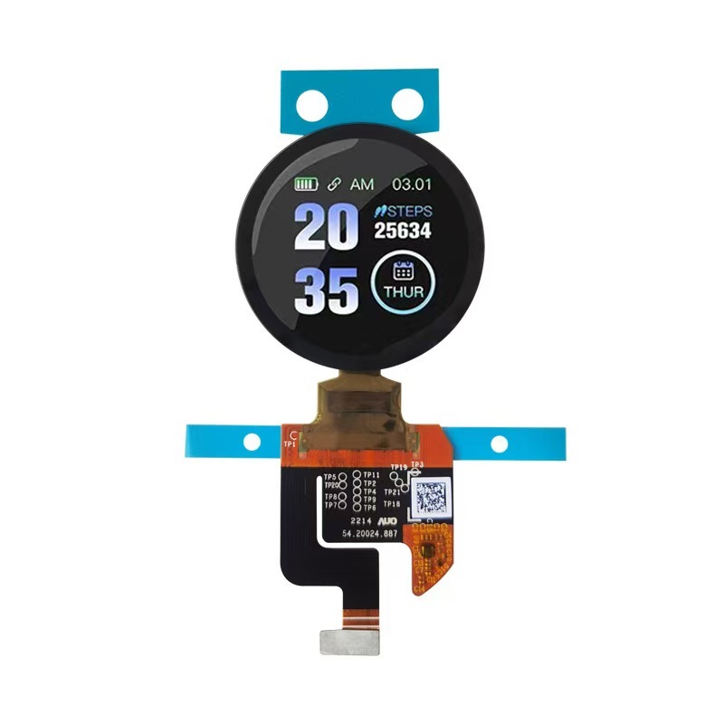 1.28 inch AMOLED display front view