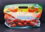 Reclosable Fresh Fruit Cucumber Packaging Bag with Air Hole, Fruit Protect Peach